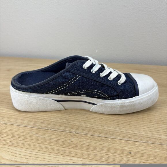 Y2k Nike Hermosa Slip On Denim Mule Shoe Women Size 8 Platform Punk Hip-Hop Vtg - Picture 5 of 15